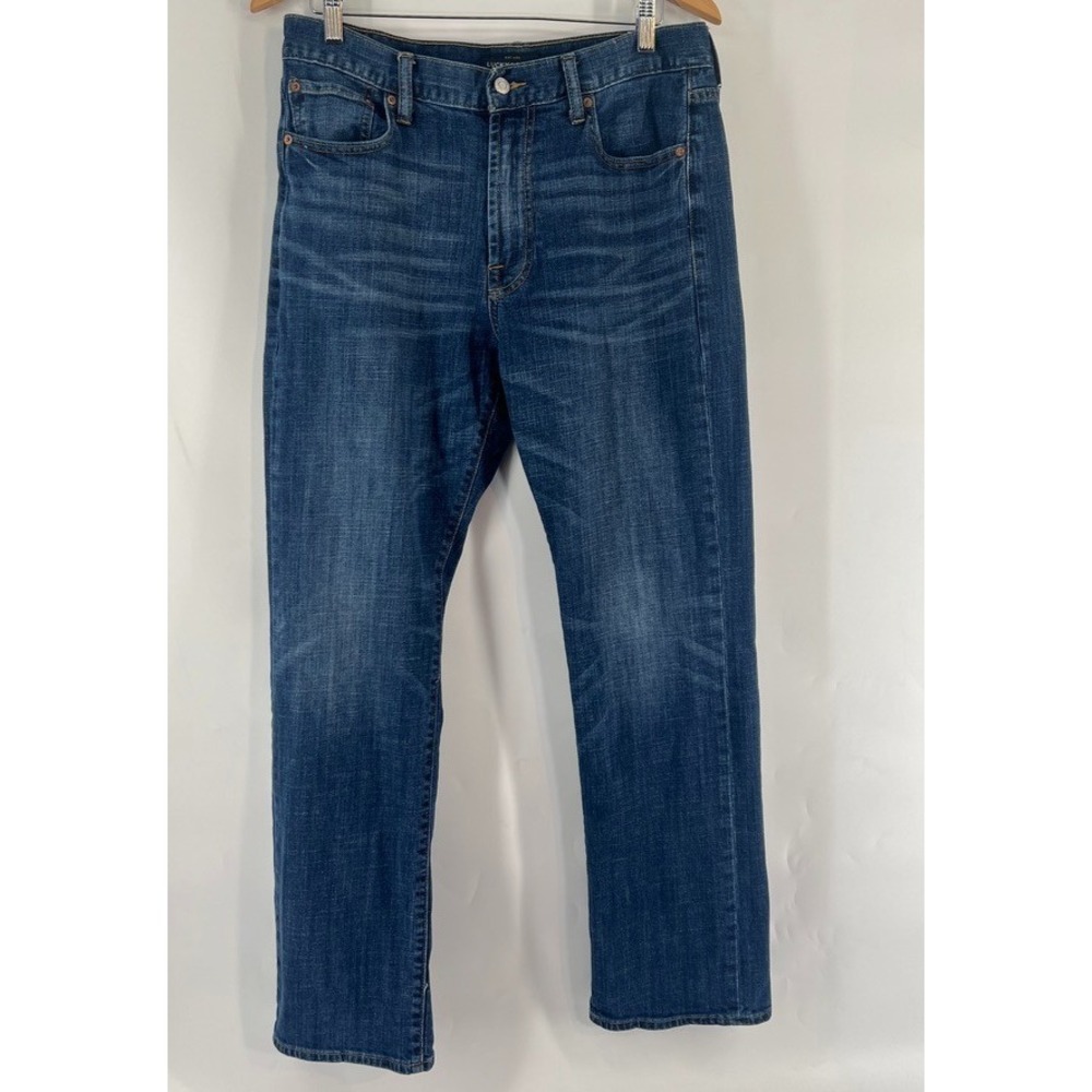 Lucky Brand 181 Relaxed Straight Jeans Mens Denim FITS 34x31 Dark Wash